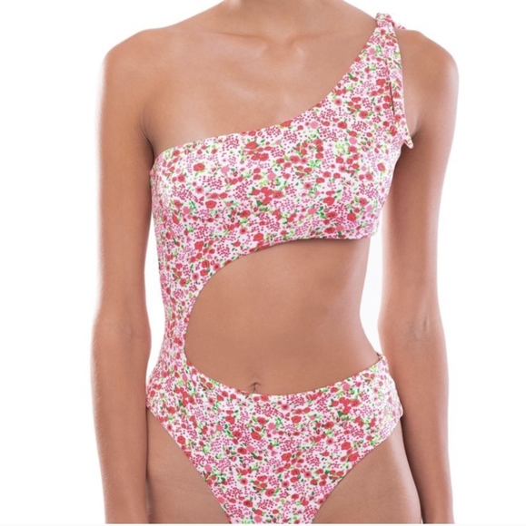 oneone swimwear Other - Oneone swimwear floral one piece cut out bathing suit size XL